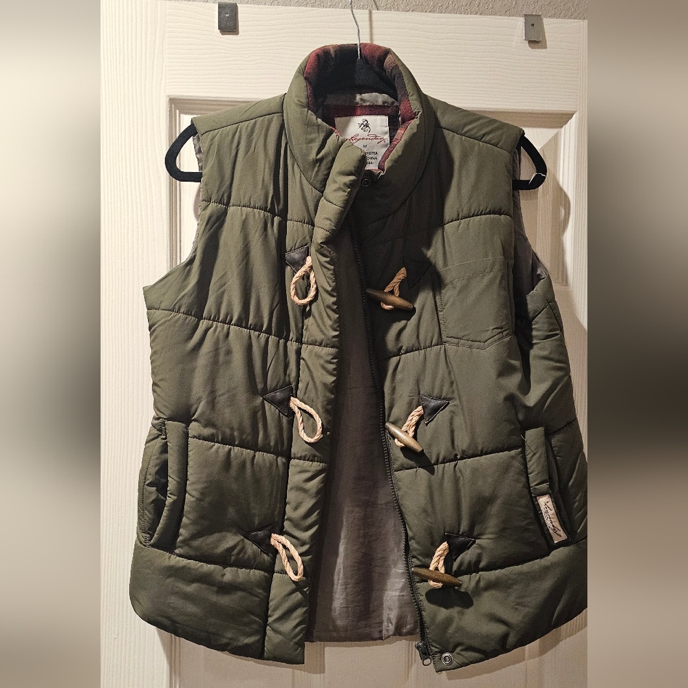Olive Green Quilted Women's Vest